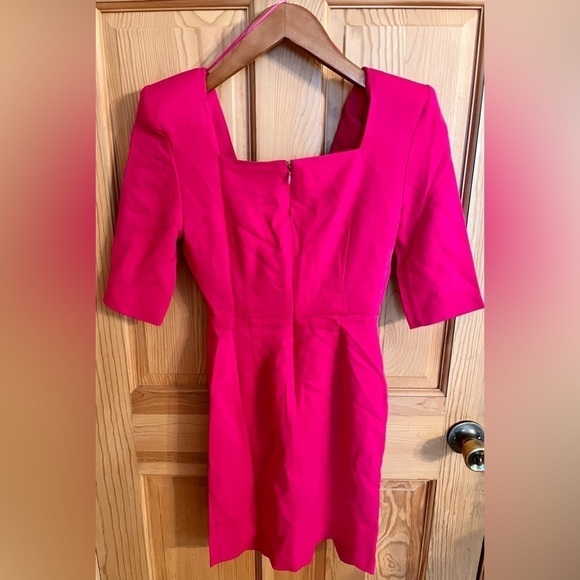 Lita by Ciara Bodycon Dress Hot Pink XXS V Neck Teen Tween Petite Formal Church - Picture 1 of 16